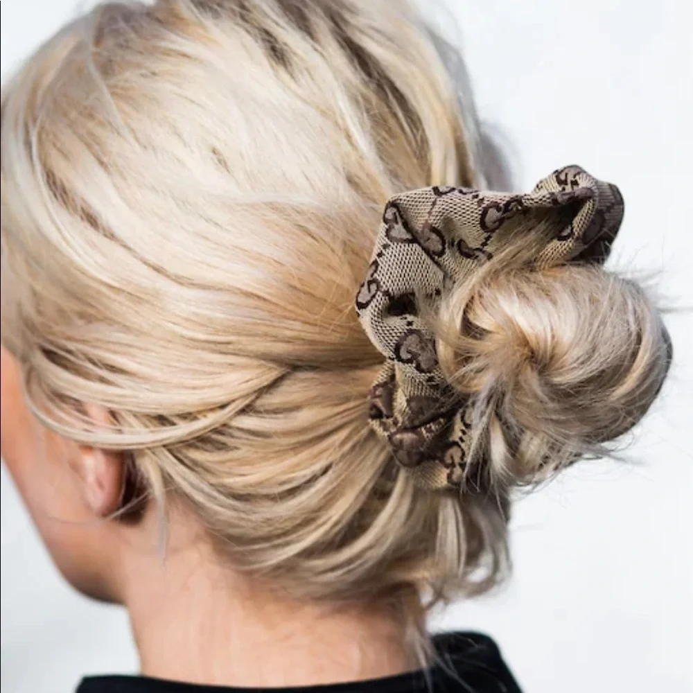 GG Monogram Luxury Hair Scrunchies 💕